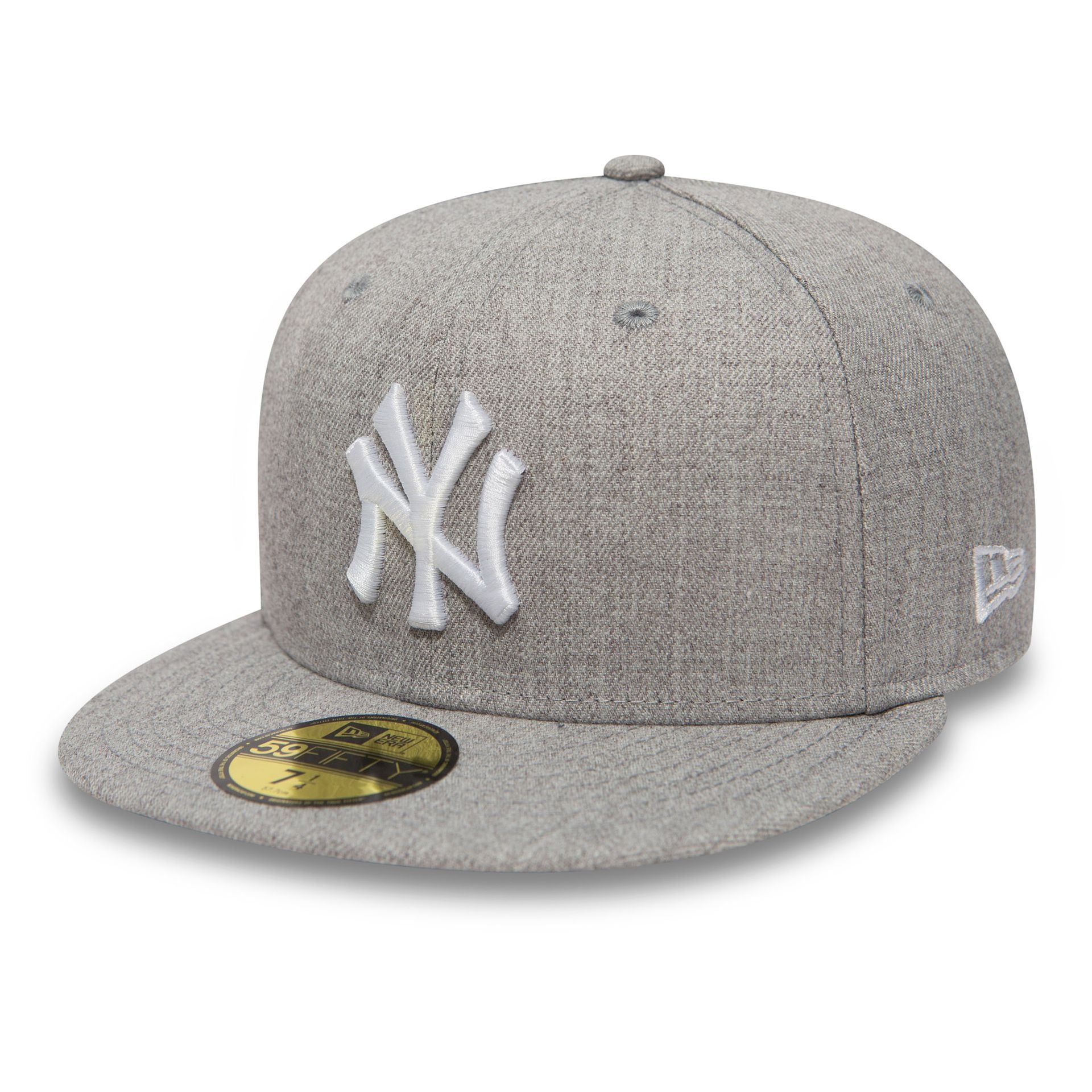 This is a New York Yankees Essential Heather Grey 59FIFTY Cap 1