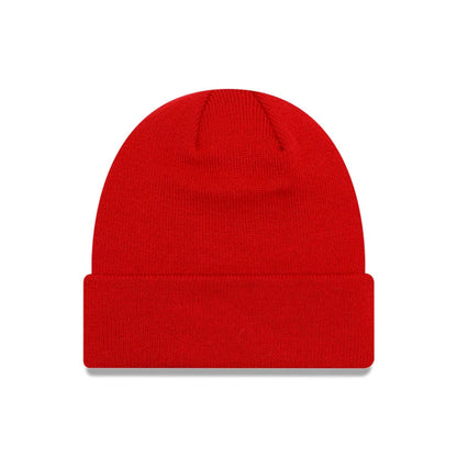 This is a Manchester United FC Red Cuff Knit Beanie Hat 2