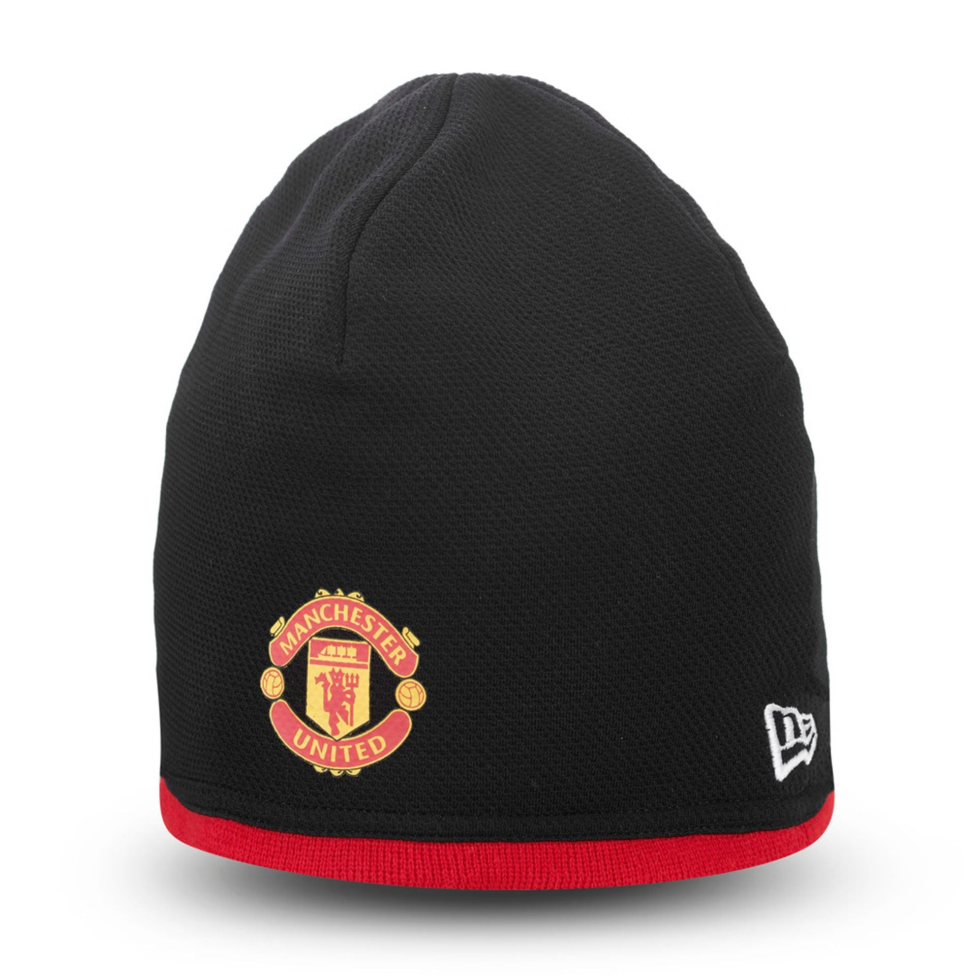 This is a Manchester United Essential Black Beanie Hat 3