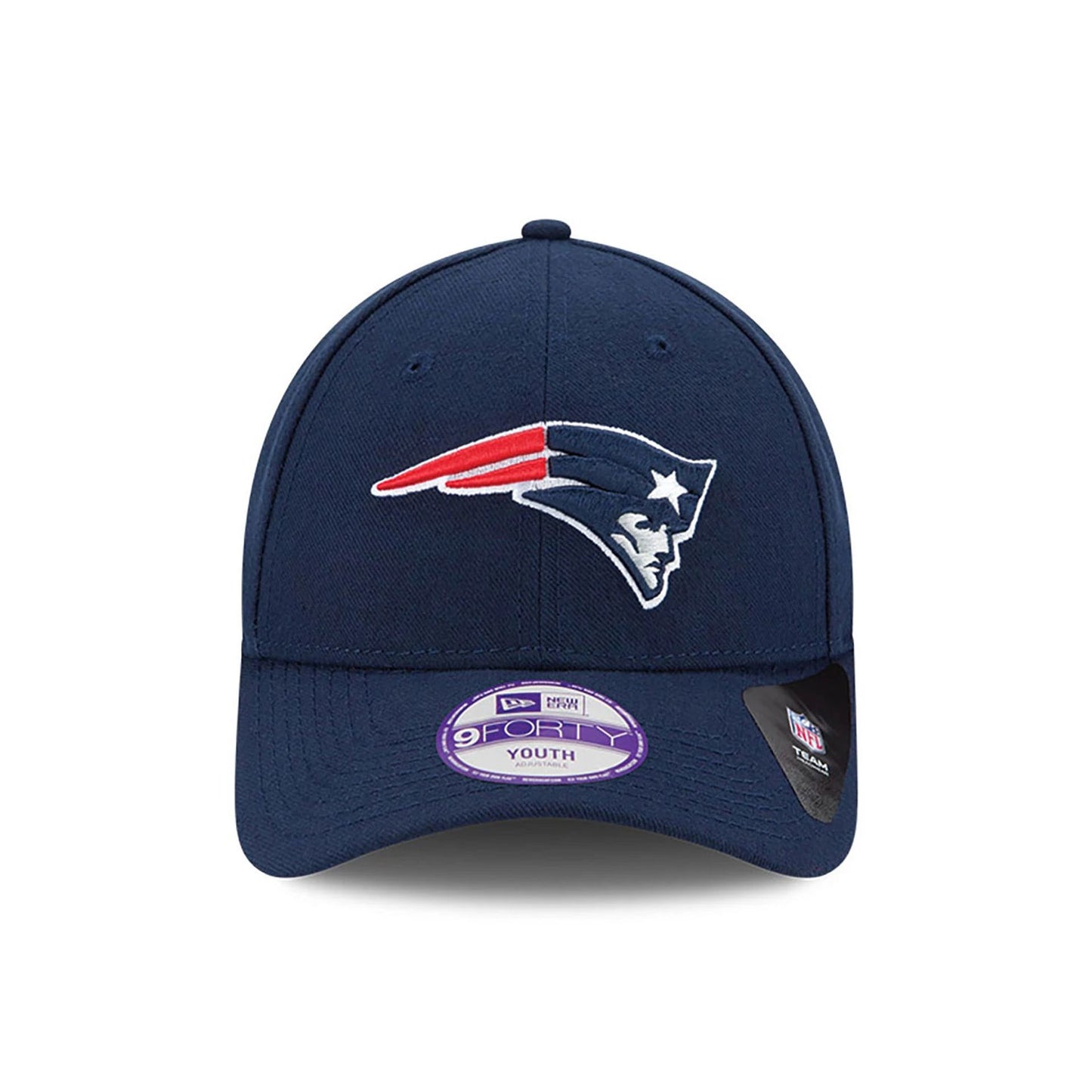 This is a New England Patriots Youth The League Dark Blue 9FORTY Adjustable Cap 2