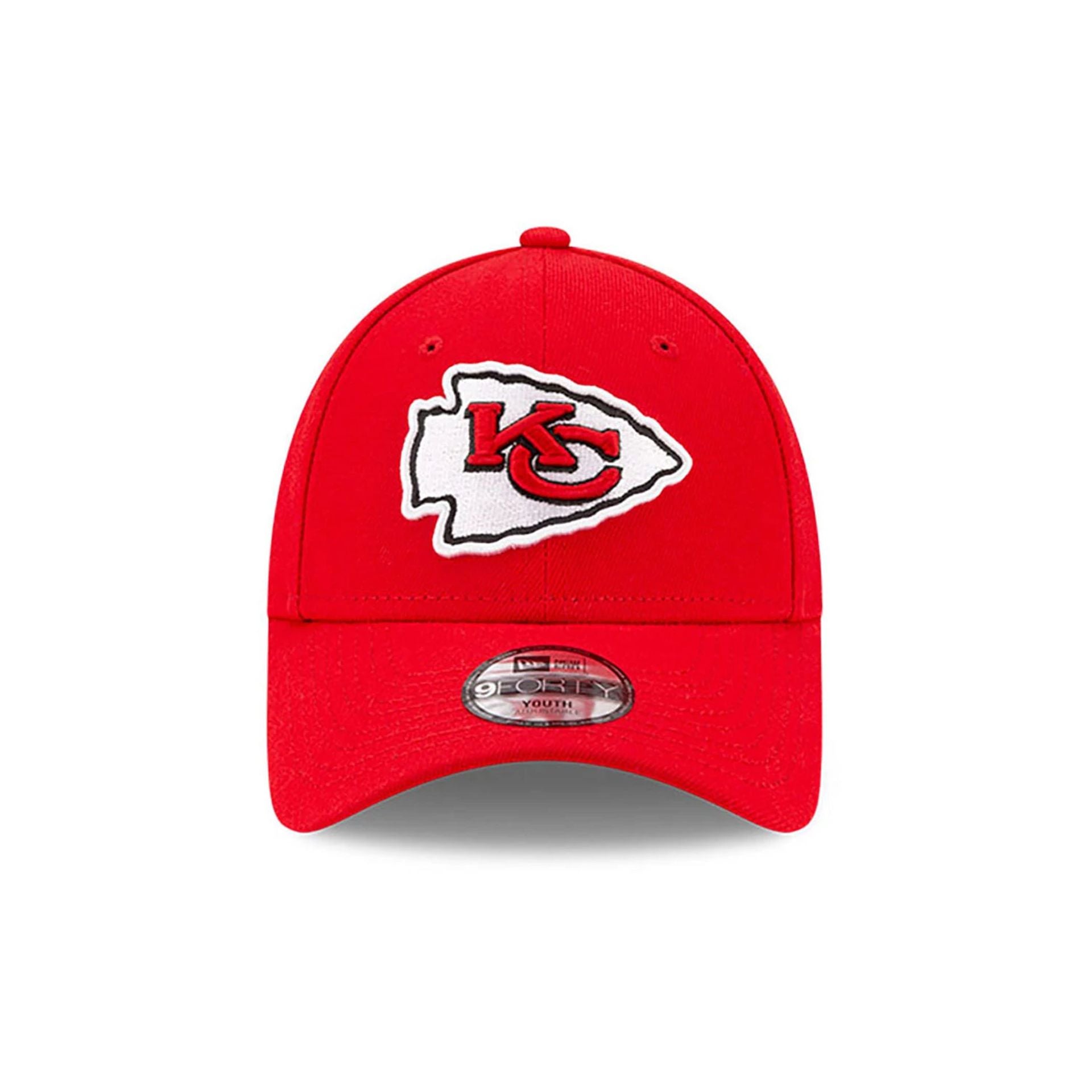 This is a Kansas City Chiefs Youth The League Red 9FORTY Adjustable Cap 2