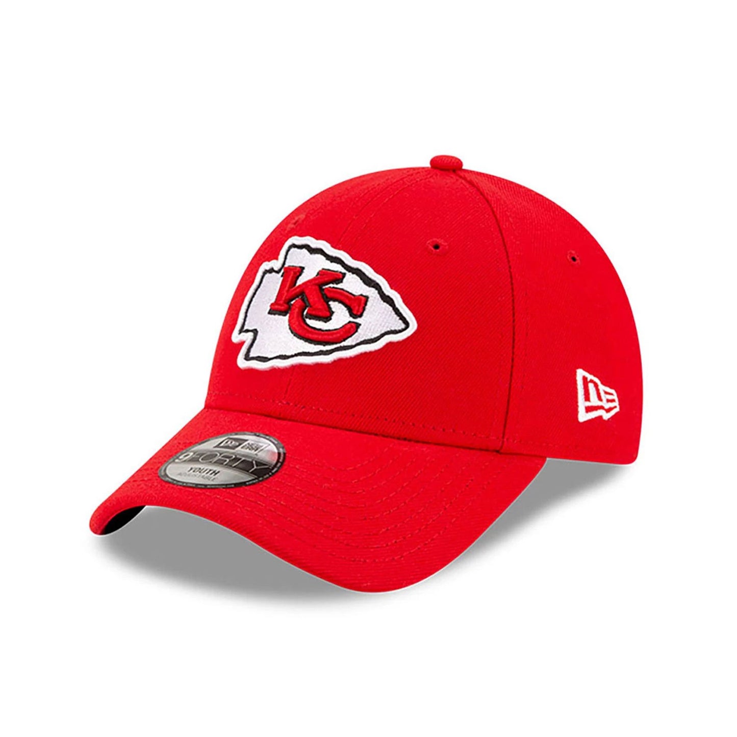 This is a Kansas City Chiefs Youth The League Red 9FORTY Adjustable Cap 1