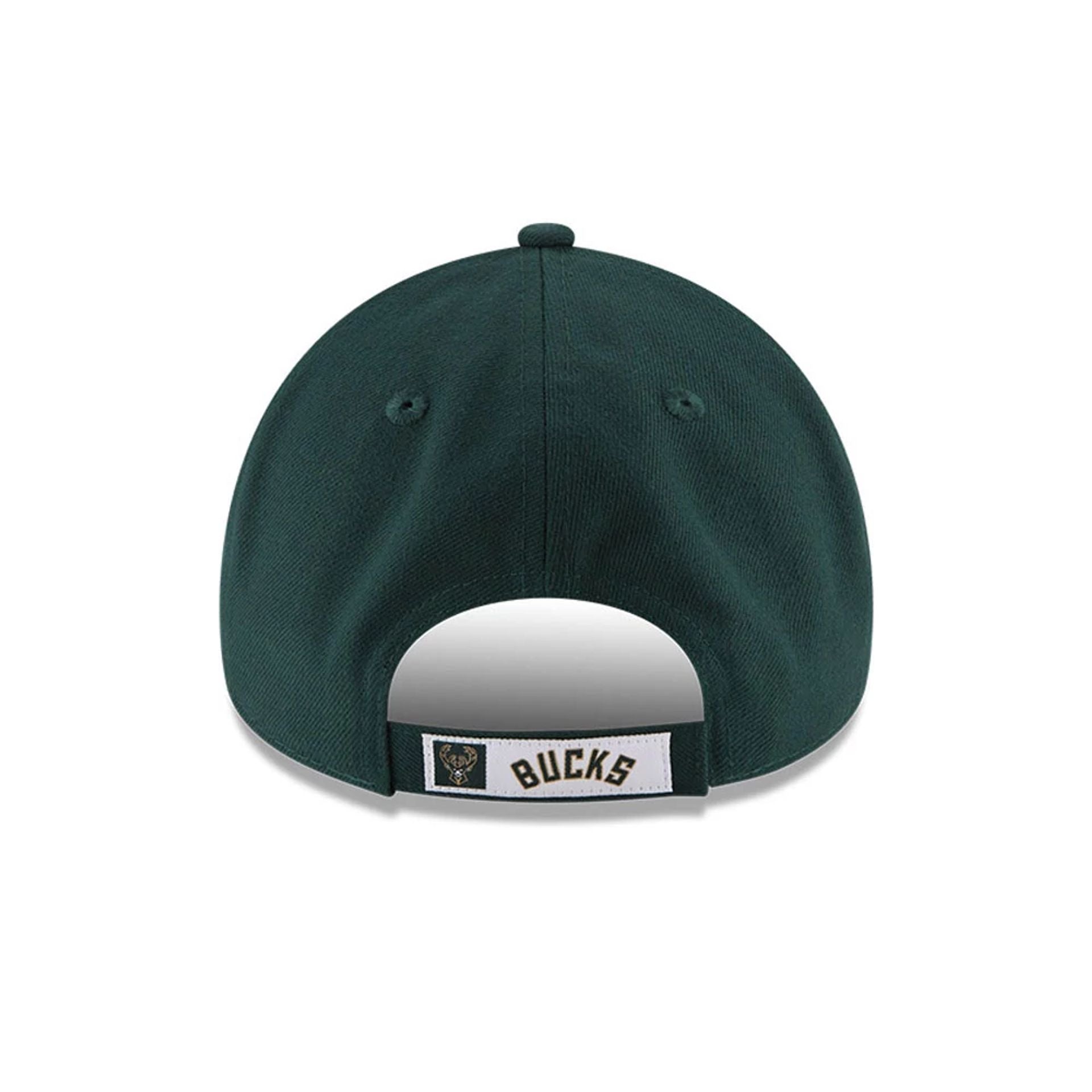 This is a Milwaukee Bucks The League Green 9FORTY Cap 5