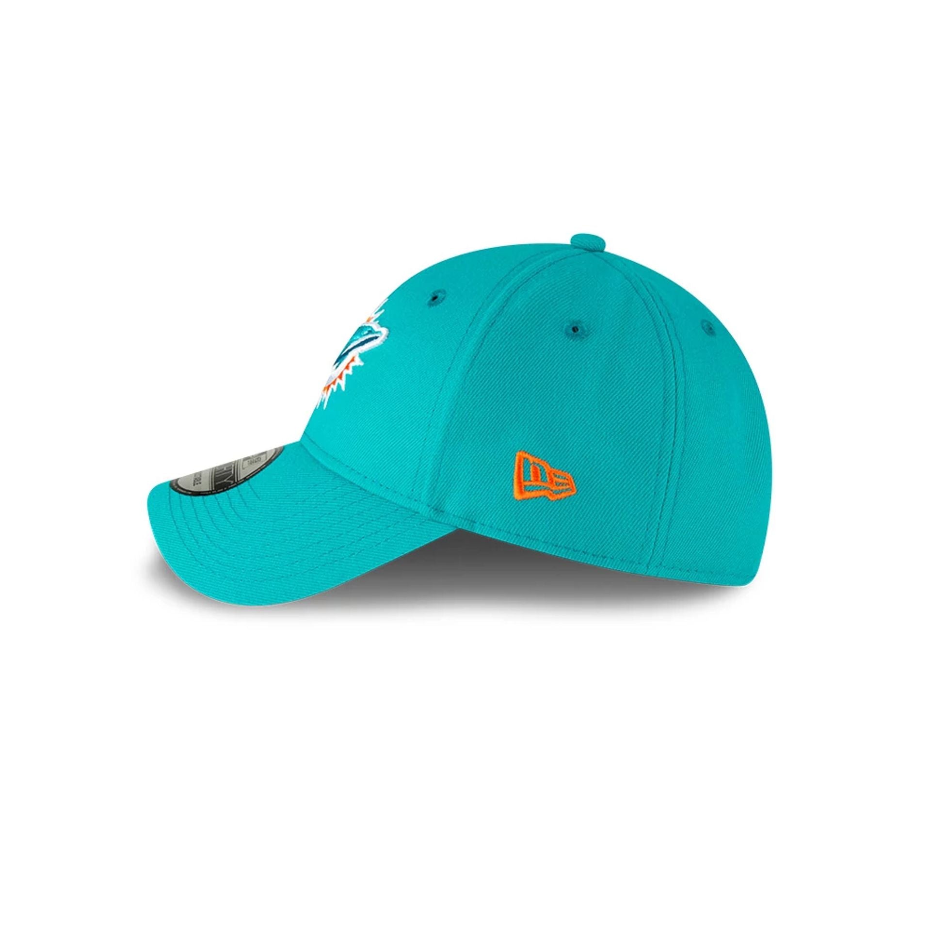 This is a Miami Dolphins Youth The League Turquoise 9FORTY Adjustable Cap 4