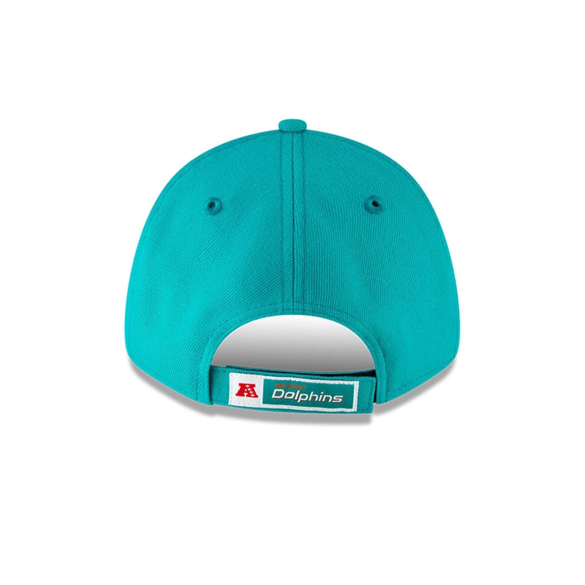 This is a Miami Dolphins Youth The League Turquoise 9FORTY Adjustable Cap 5