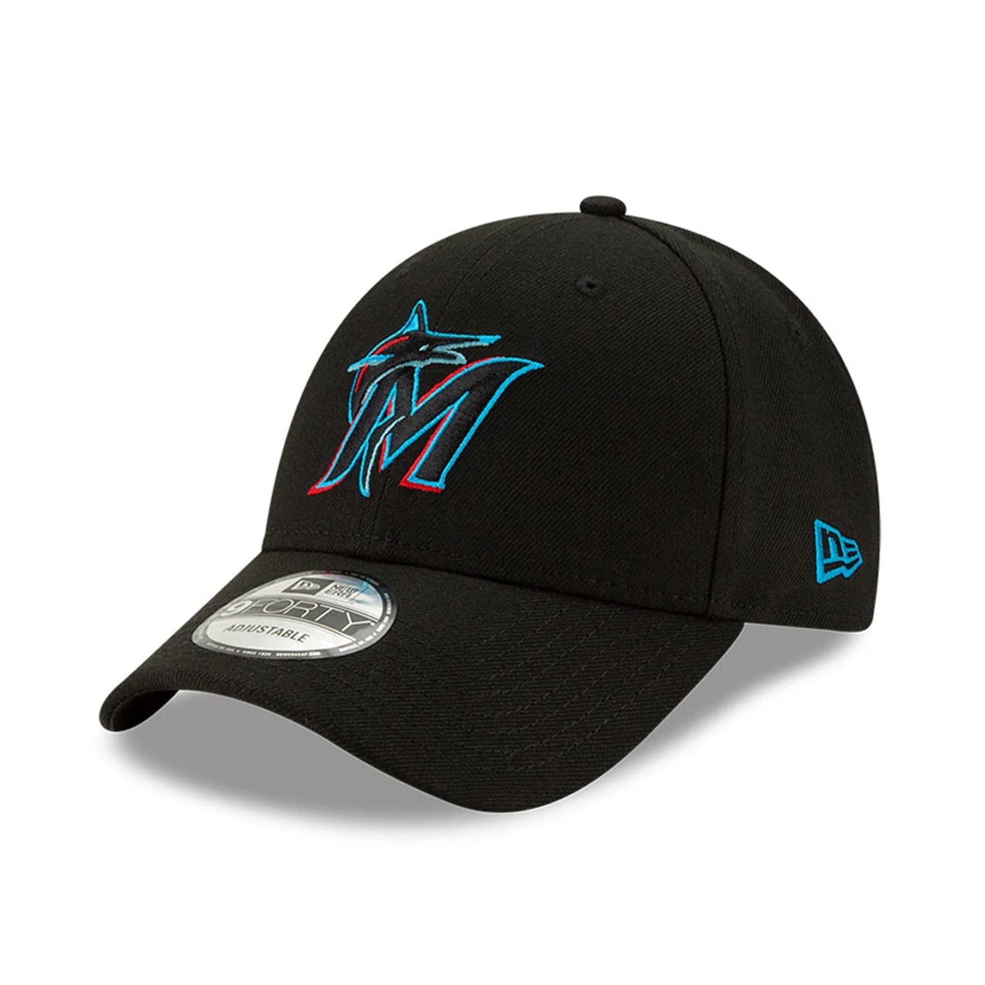 This is a Miami Marlins League Black 9FORTY Cap 1