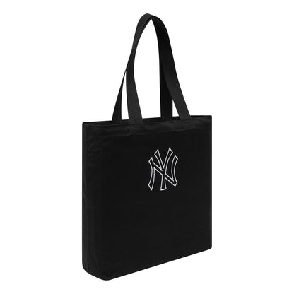 This is a New York Yankees MLB Canvas Black Premium Tote Bag 4