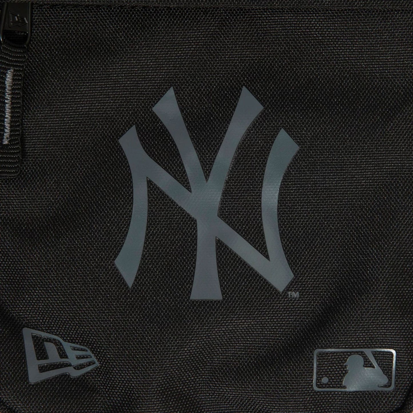 This is a New York Yankees Logo Black Side Bag 3