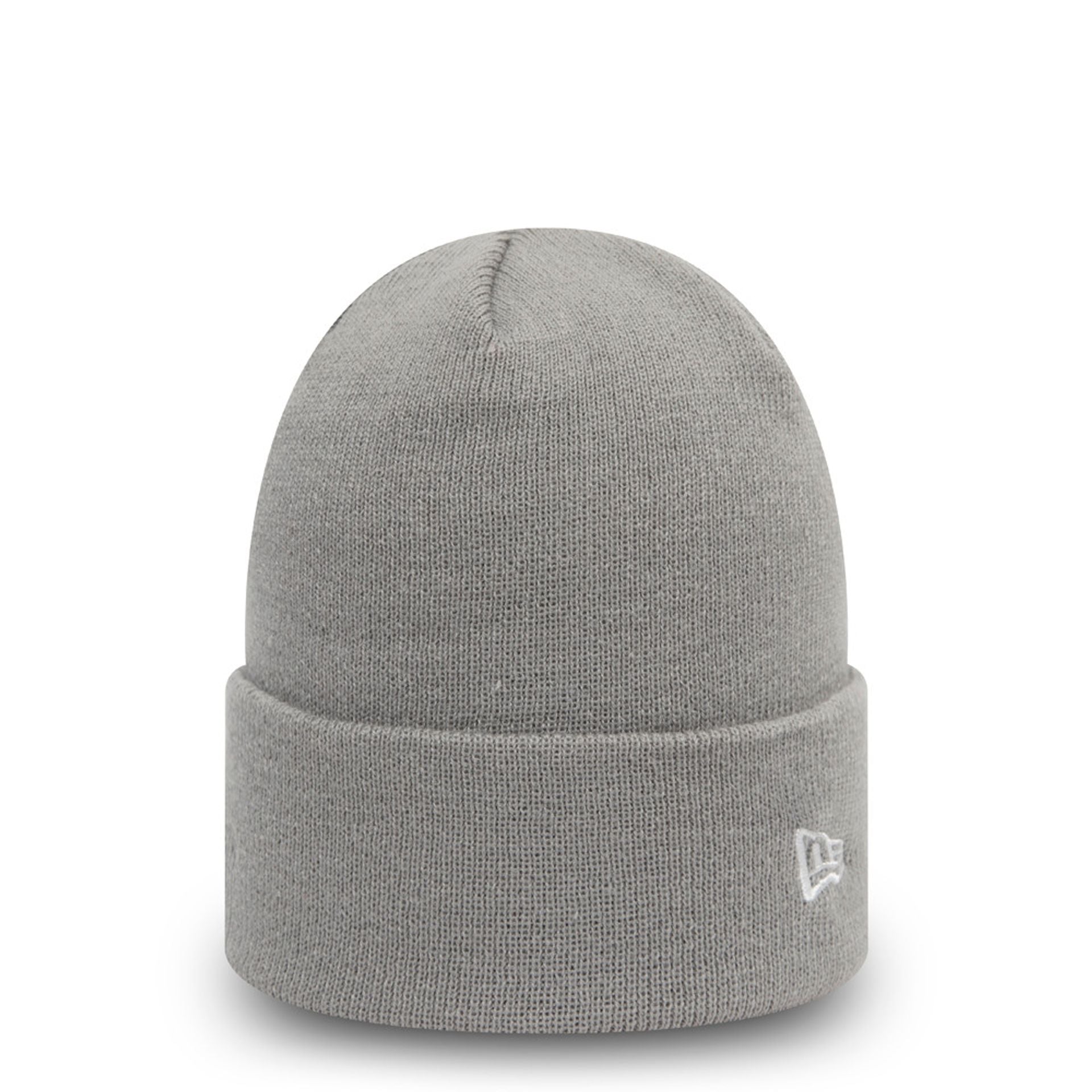 This is a New Era Essential Grey Beanie Hat 1