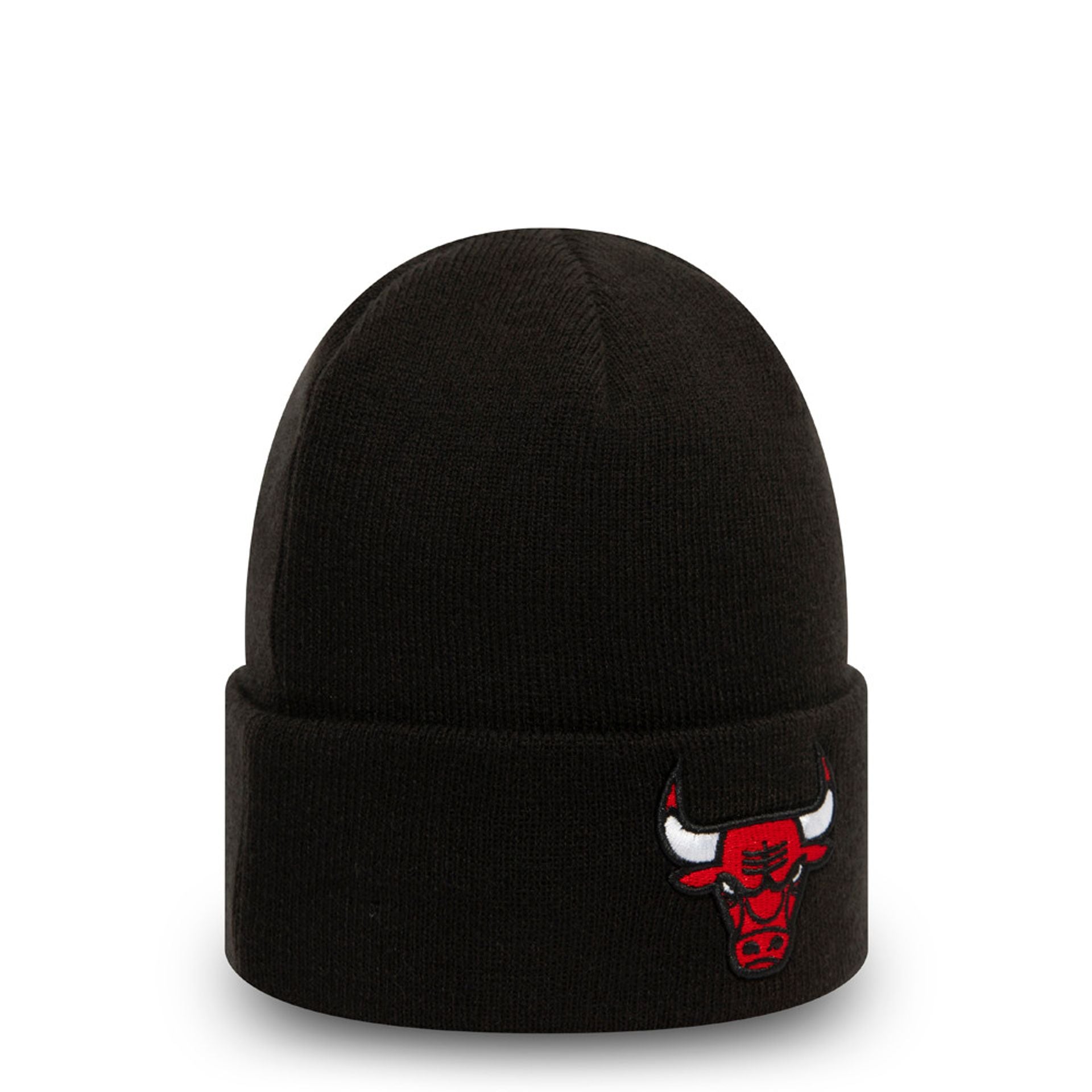 This is a Chicago Bulls Essential Black Cuff Beanie Hat 3