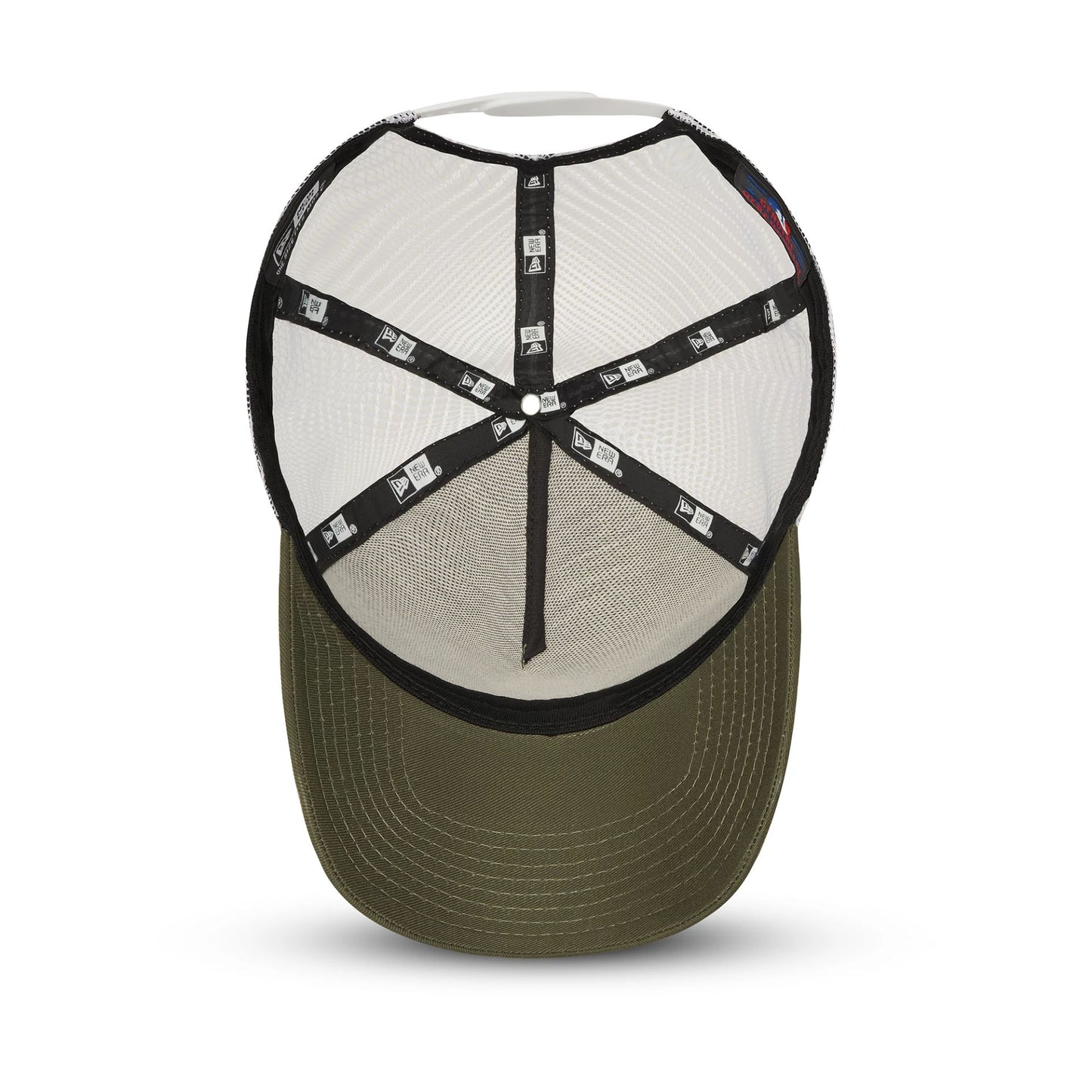 This is a New York Yankees Khaki A-Frame Trucker Cap 2