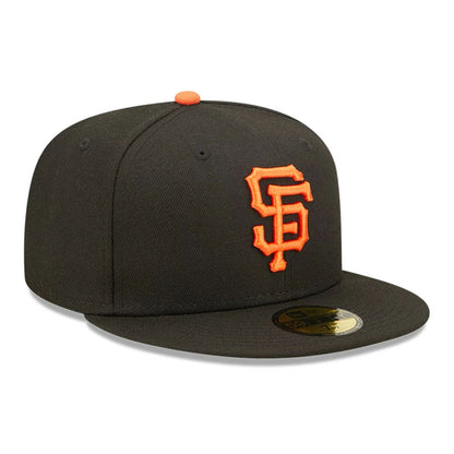 This is a San Francisco Giants Authentic On Field Game Black 59FIFTY Cap 5