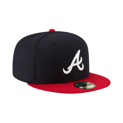 This is a Atlanta Braves Authentic On Field Home Navy 59FIFTY Cap 2