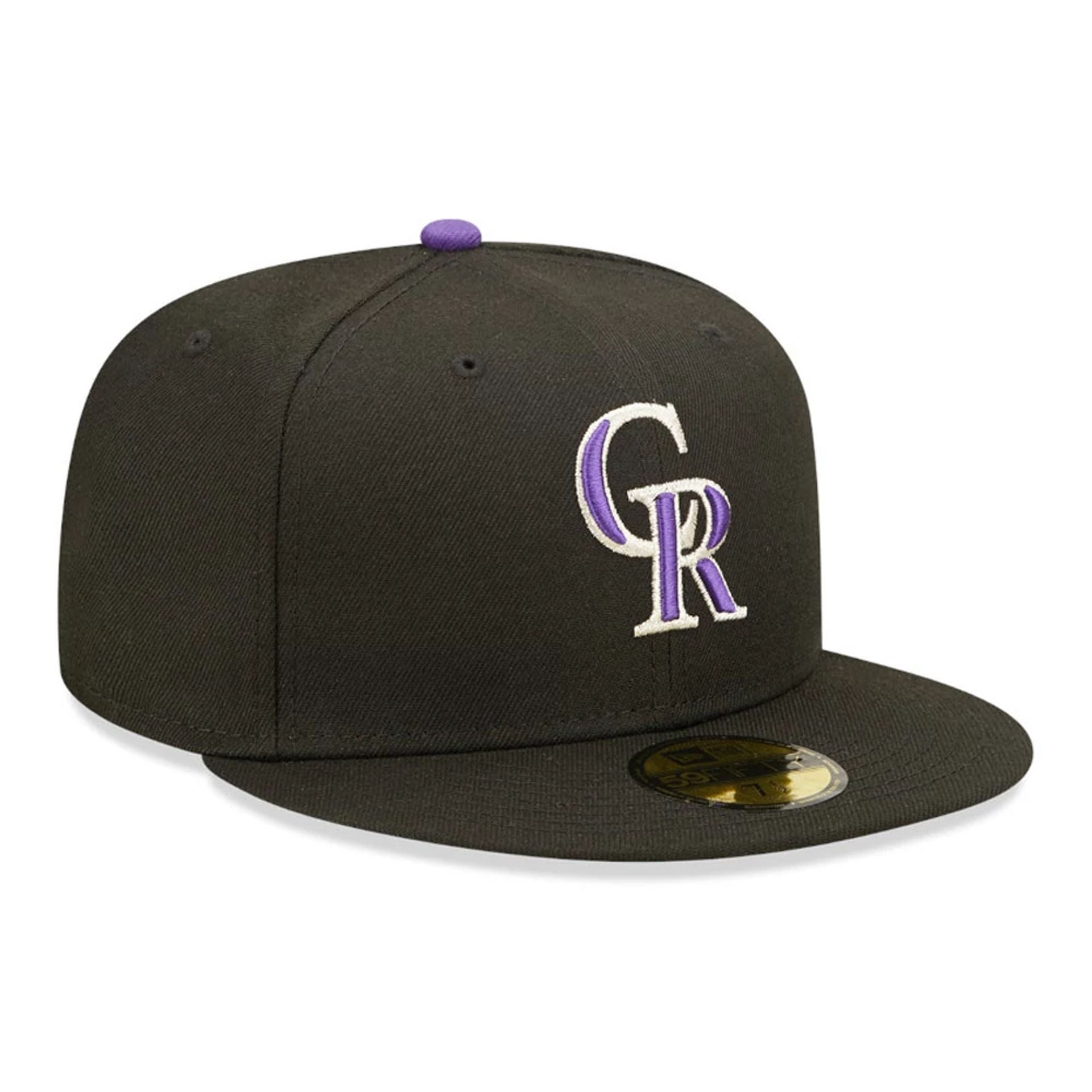 This is a Colorado Rockies Authentic On Field Black 59FIFTY Cap 4