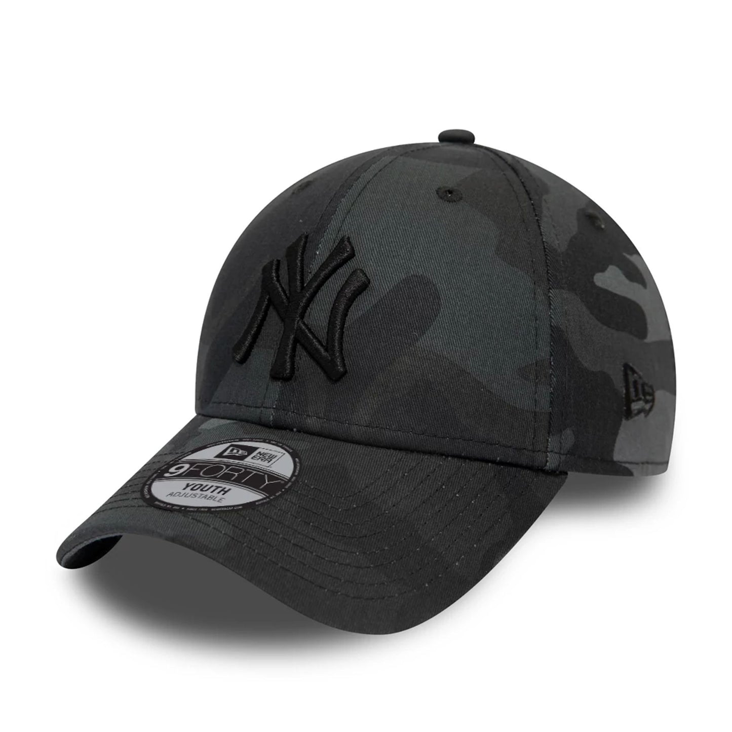 This is a New York Yankees Kids Grey Camo 9FORTY Cap 1