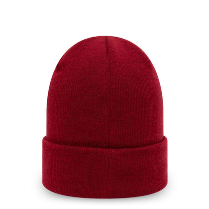 This is a New Era Essential Maroon Cuff Beanie Hat 2