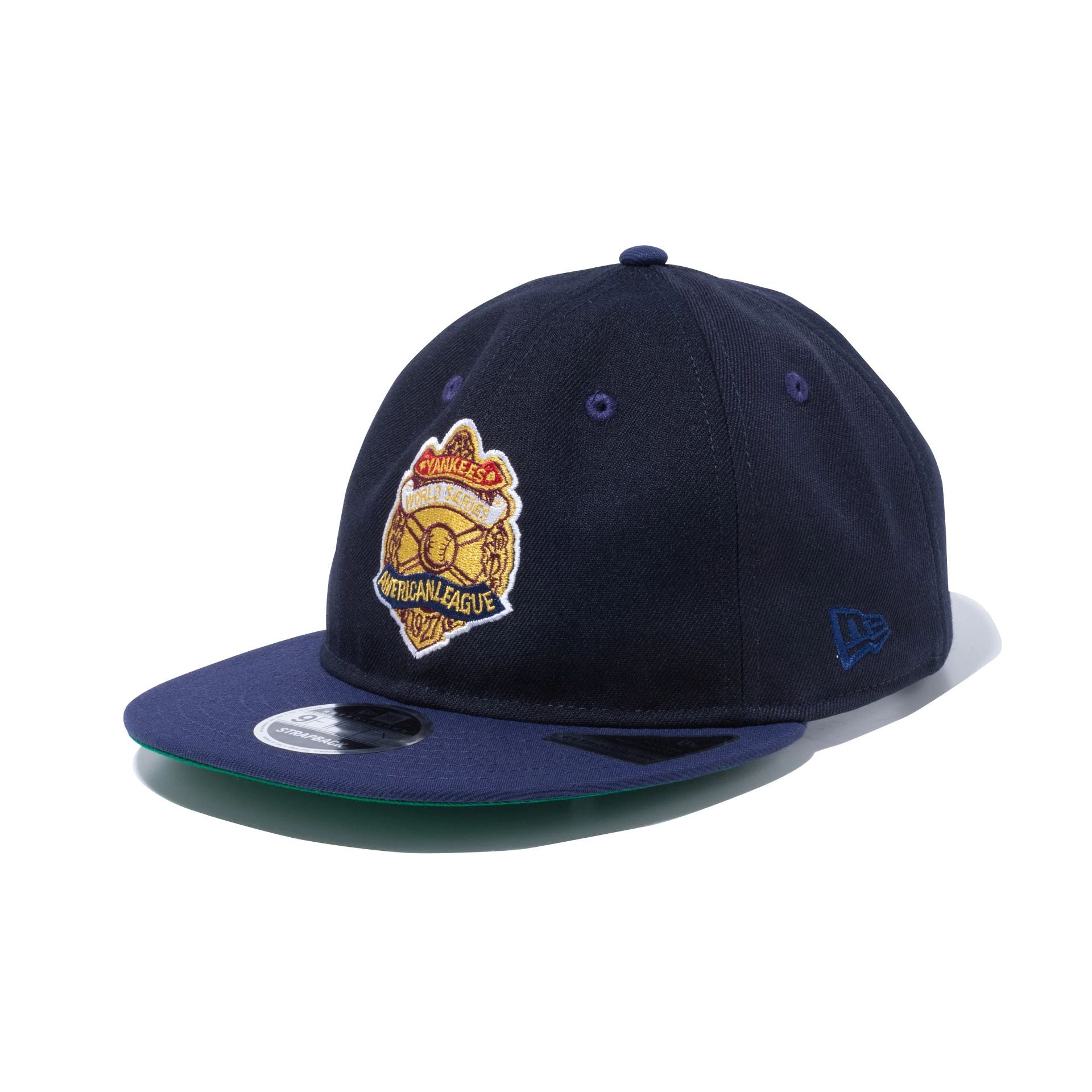 This is a MLB World Series New Era Japan Navy Retro Crown 9FIFTY Strapback Cap 4