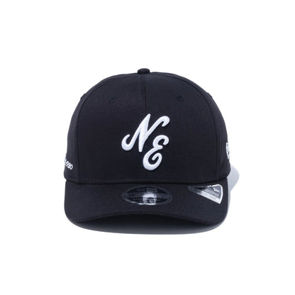 This is a New Era Japan Classic Logo Black 9FIFTY Stretch Snap Cap 3