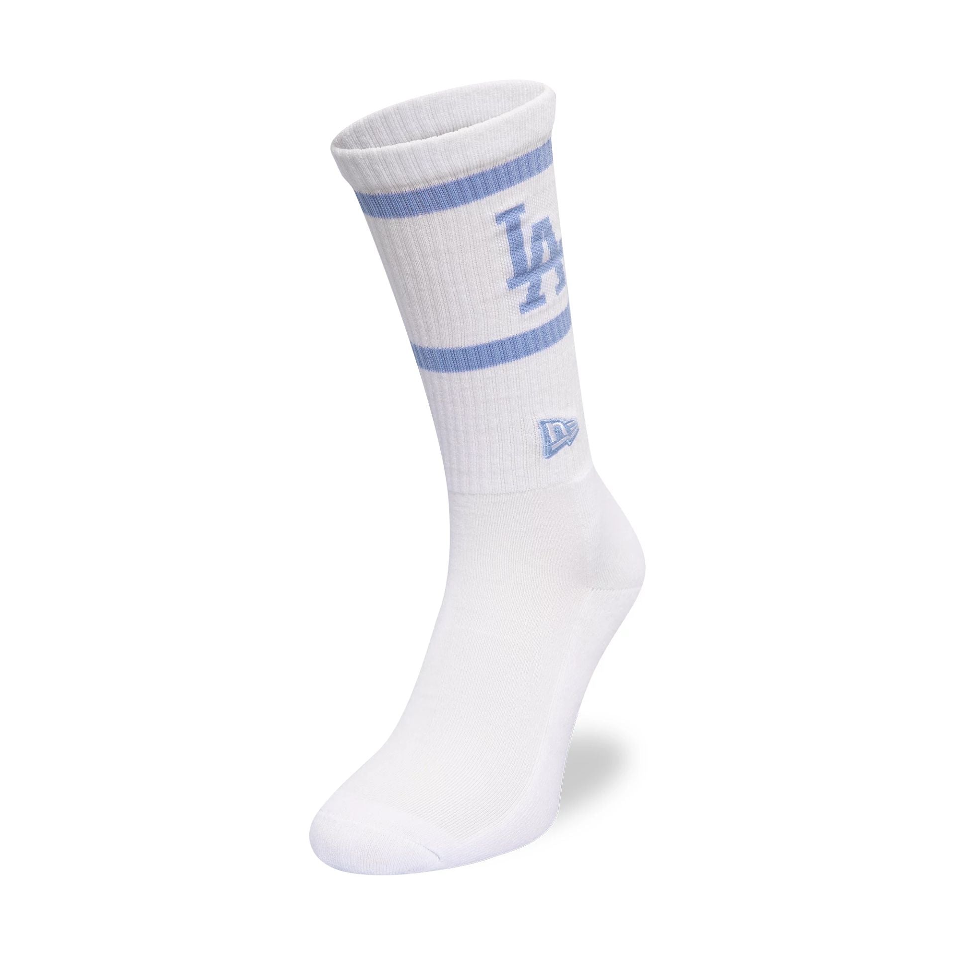 This is a LA Dodgers MLB White Crew Socks 1