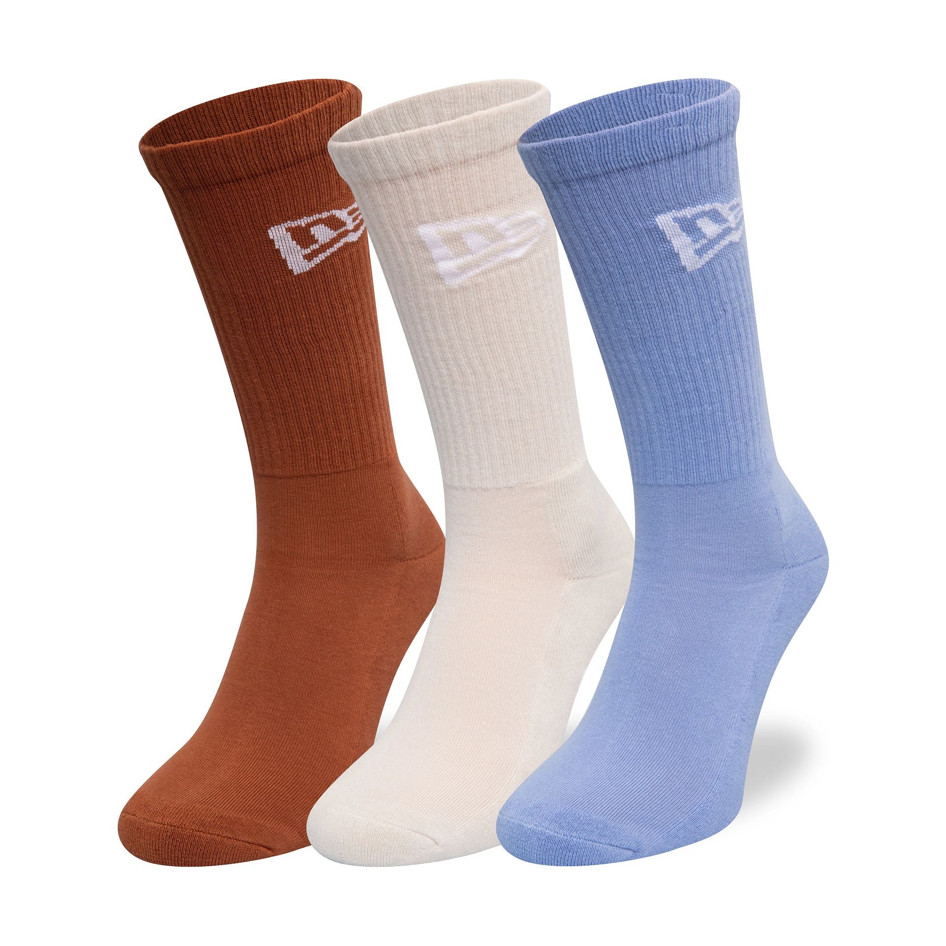 This is a New Era Flag Multi 3 Pack Crew Socks 1