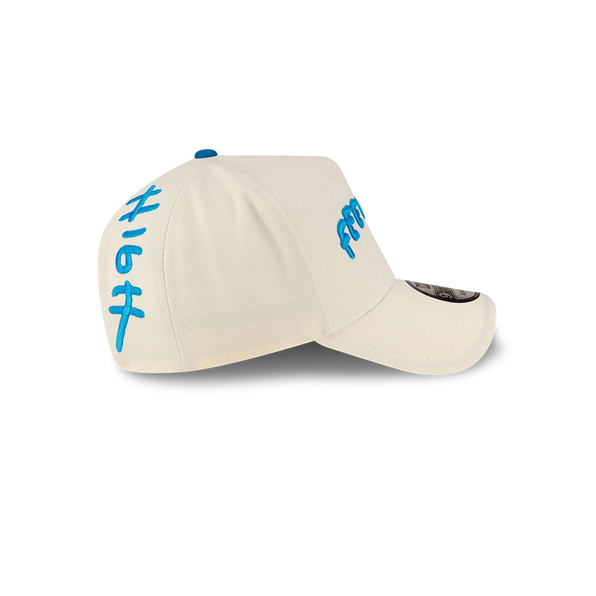 This is a Ricardo Luévanos x New Era Off White 9FORTY A-Frame Adjustable Cap 6