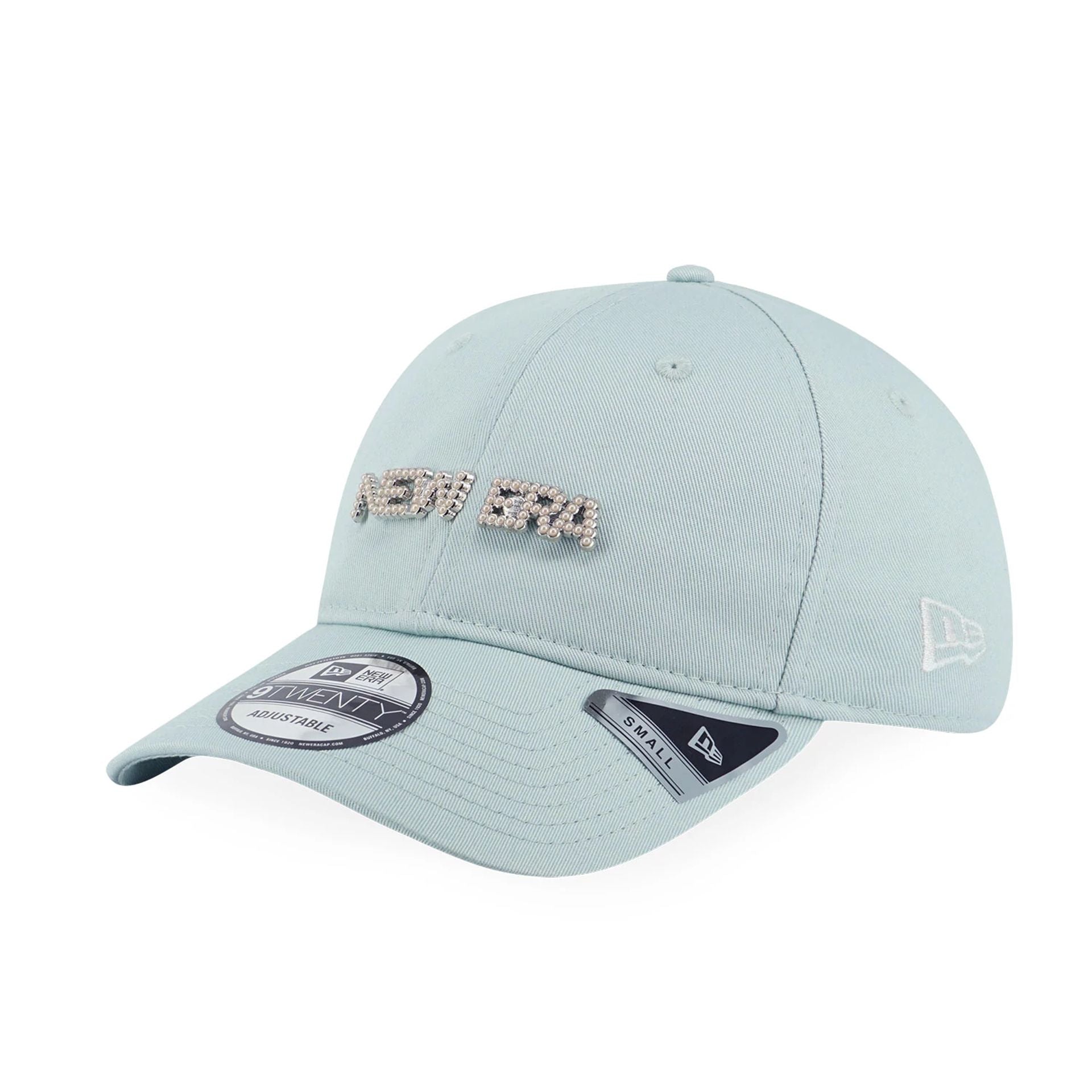 This is a New Era Savor The Moment Turquoise 9TWENTY Adjustable Cap 1