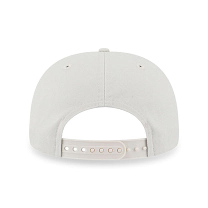 This is a Las Vegas Raiders Pre-curved League Retro Cream 9FIFTY Original Fit Snapback Cap 5