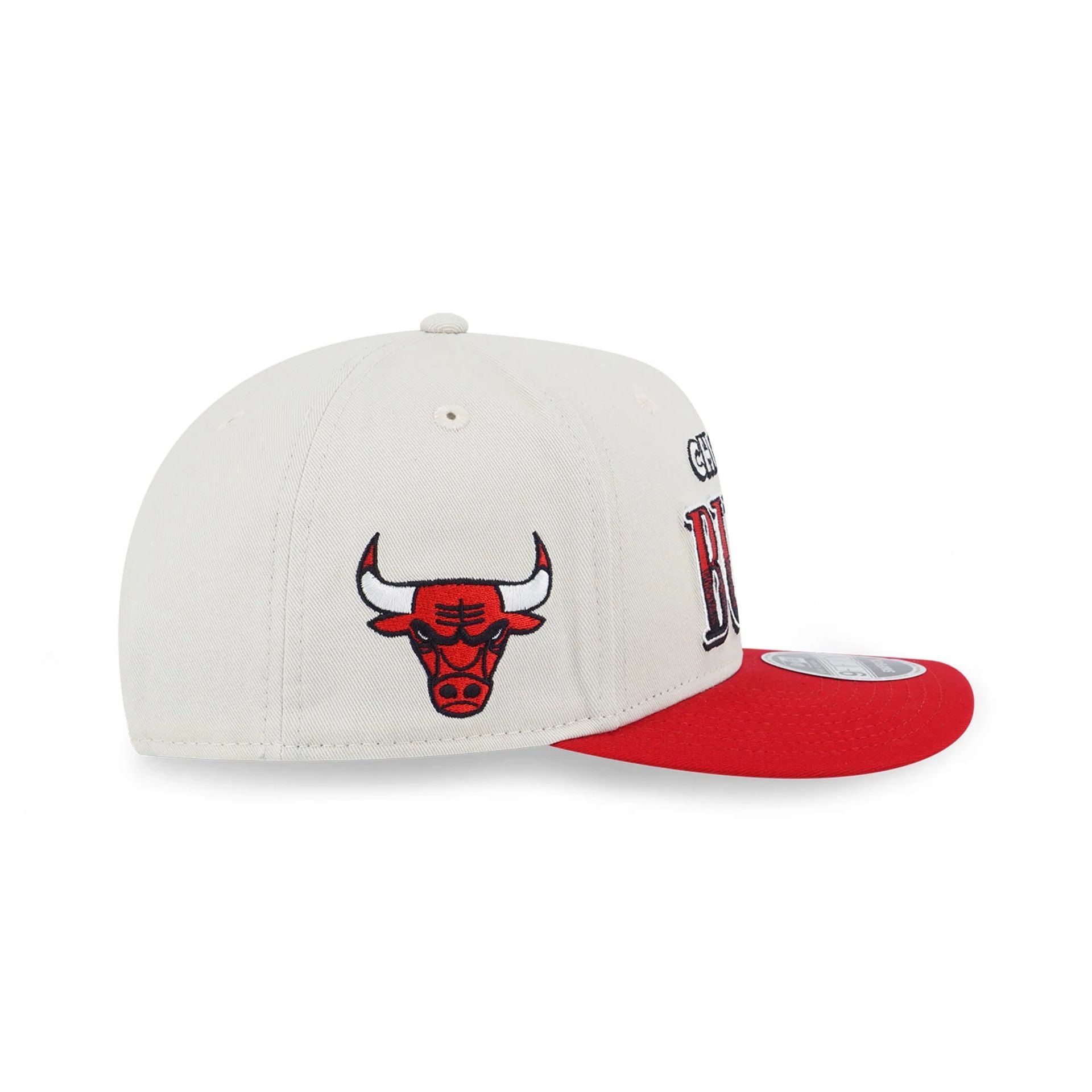 This is a Chicago Bulls Pre-curved League Retro Cream 9FIFTY Original Fit Snapback Cap 4