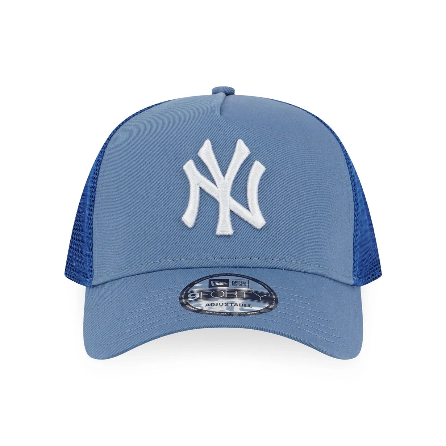 This is a New York Yankees Colour Era Blue 9FORTY A-Frame Trucker Cap 3