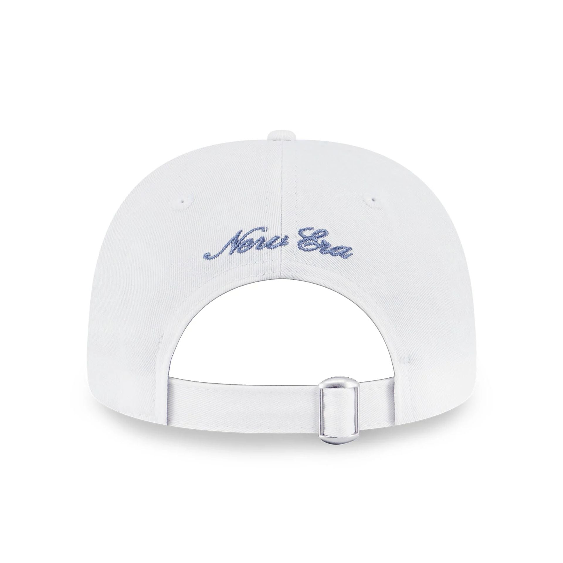 This is a New Era Basic Faded White 9FORTY A-Frame Adjustable Cap 3