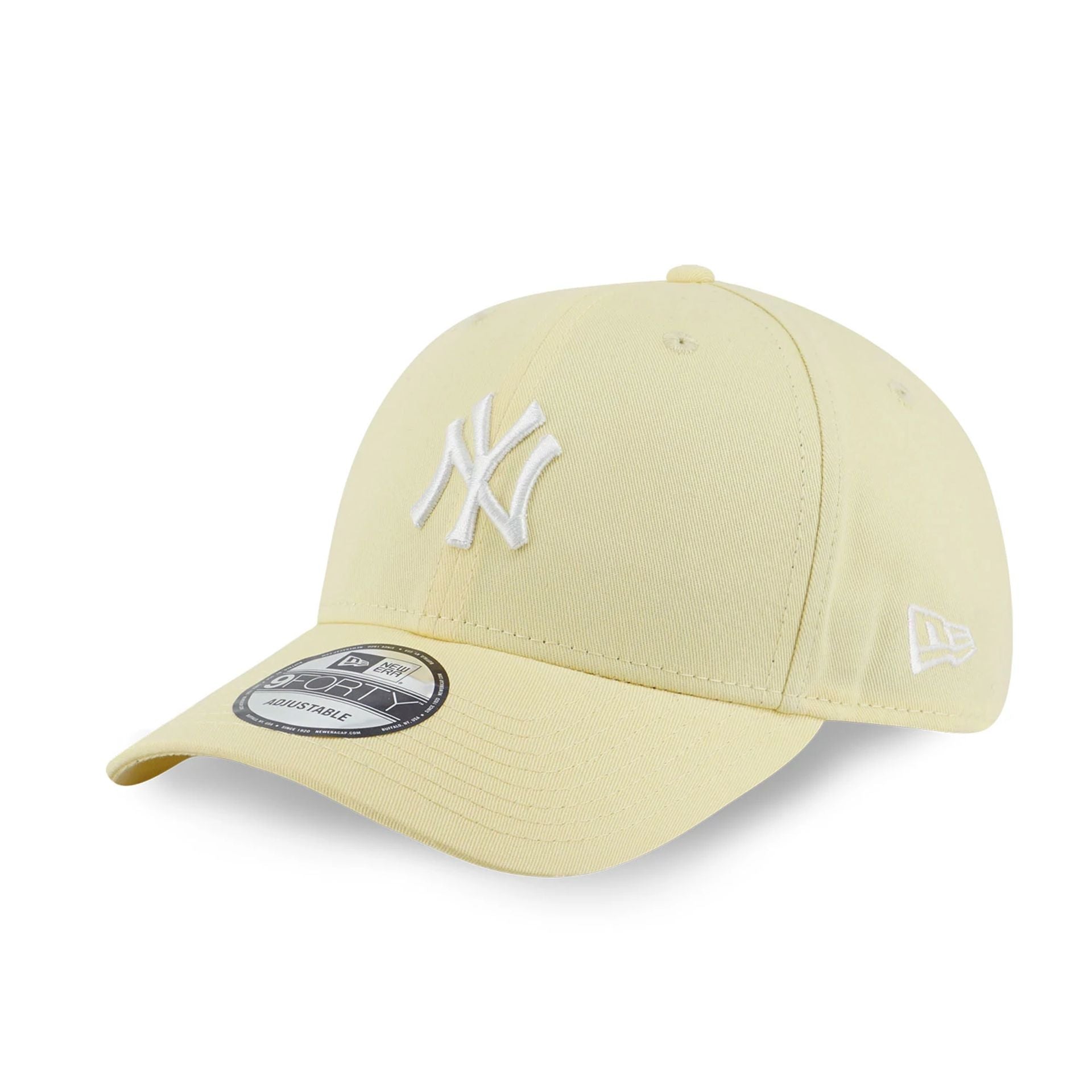 This is a New York Yankees Colour Era Pastel Yellow 9FORTY Adjustable Cap 1