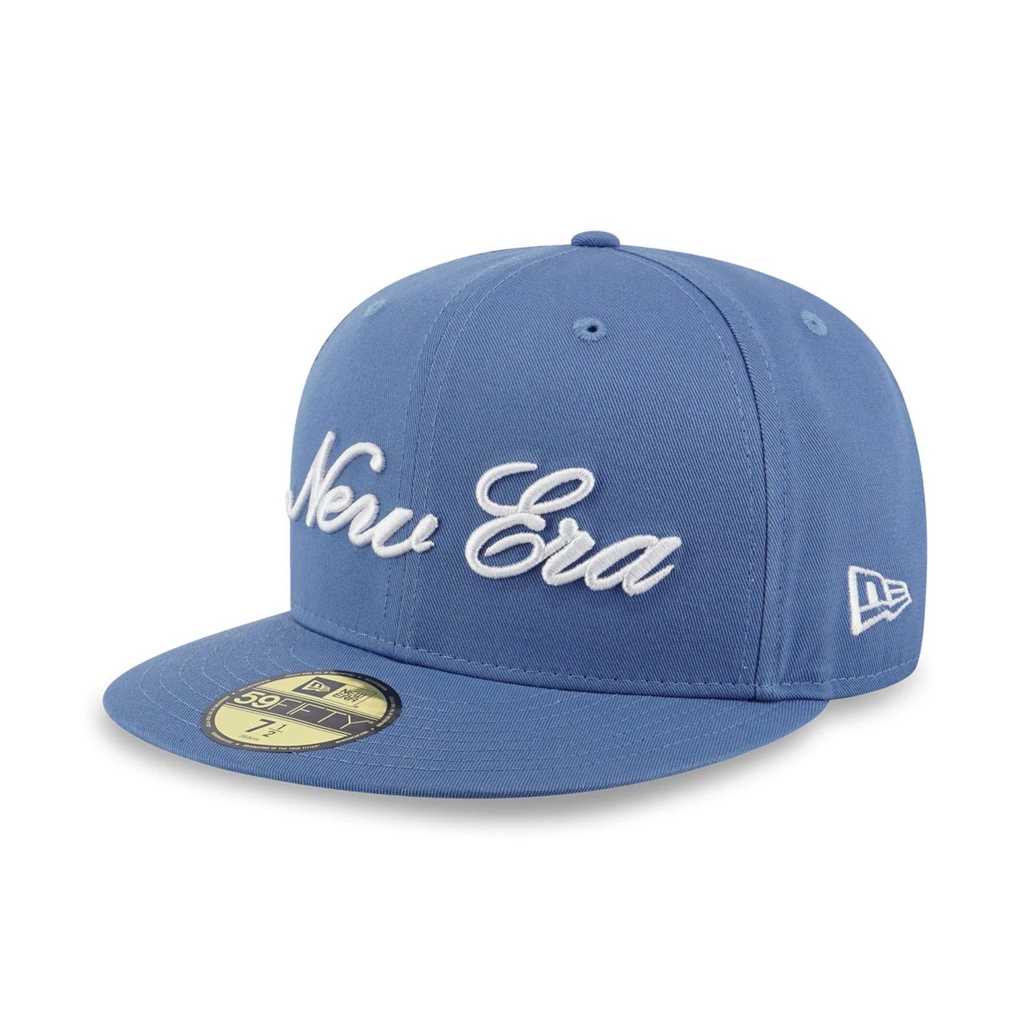 This is a New Era Basic Faded Blue 59FIFTY Fitted Cap 1