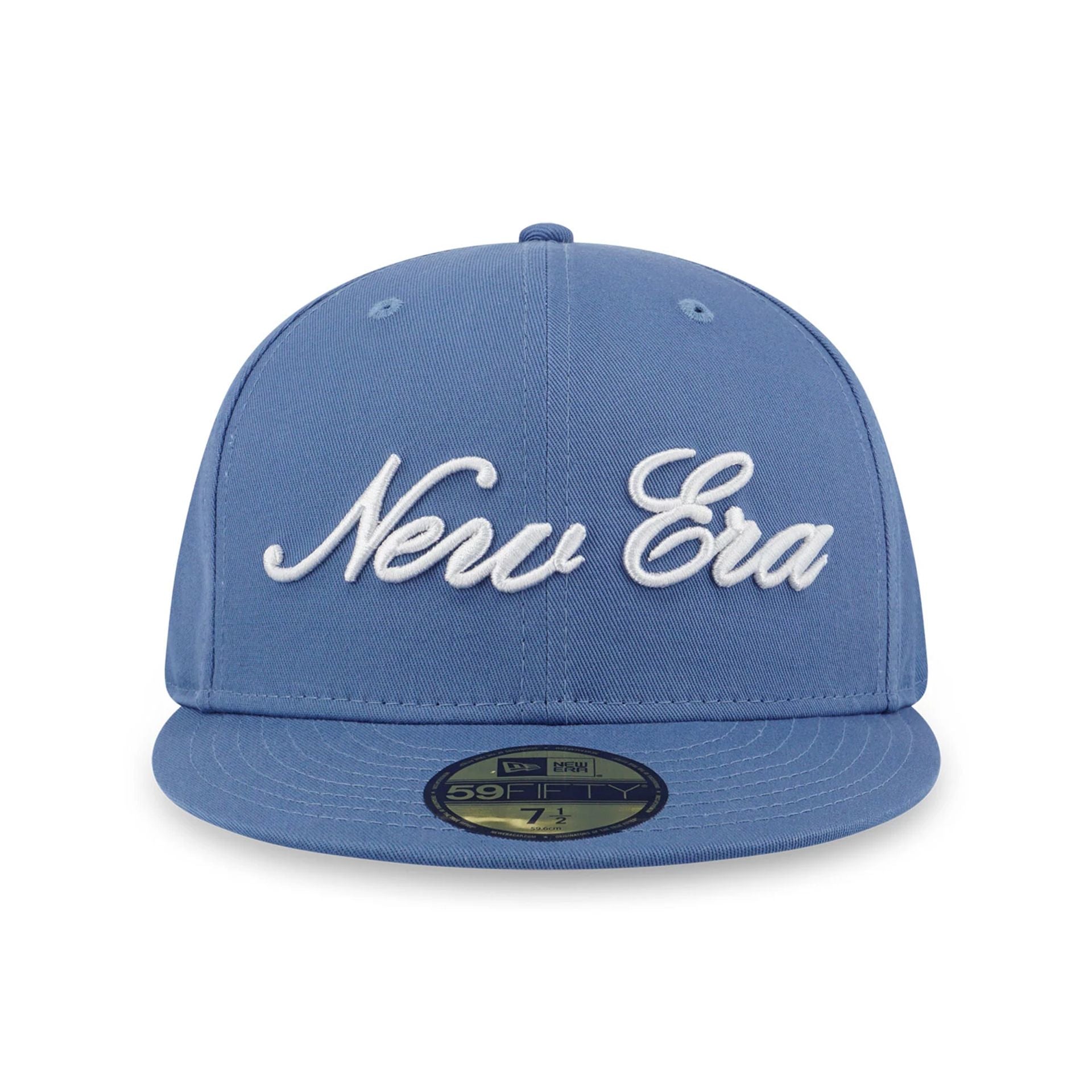 This is a New Era Basic Faded Blue 59FIFTY Fitted Cap 3