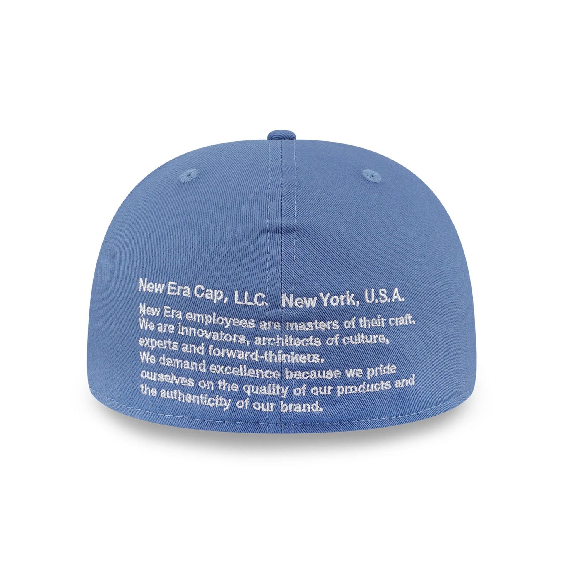 This is a New Era Basic Faded Blue 59FIFTY Fitted Cap 2