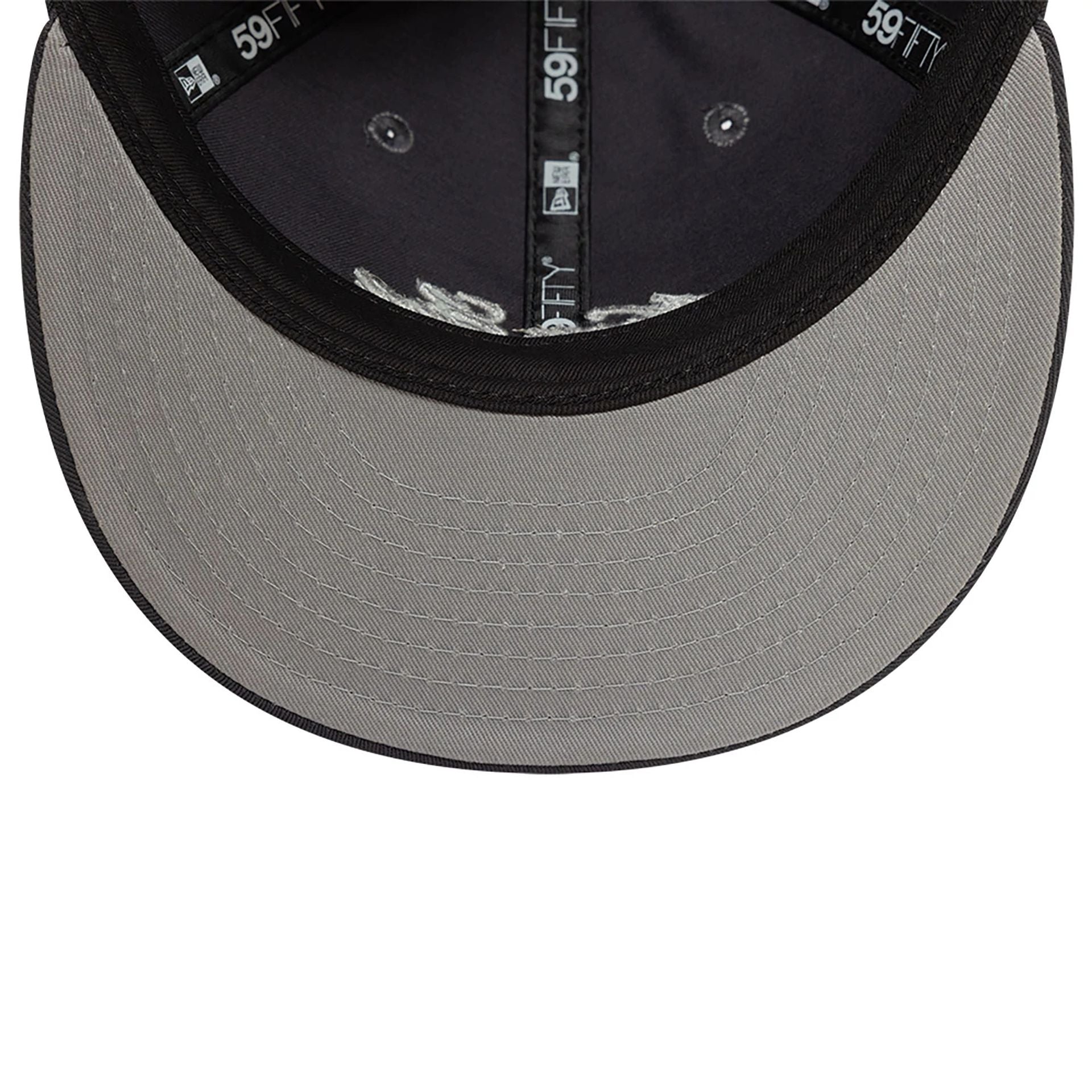 This is a New Era Basic Graphite Dark Grey Retro Crown 59FIFTY Fitted Cap 2