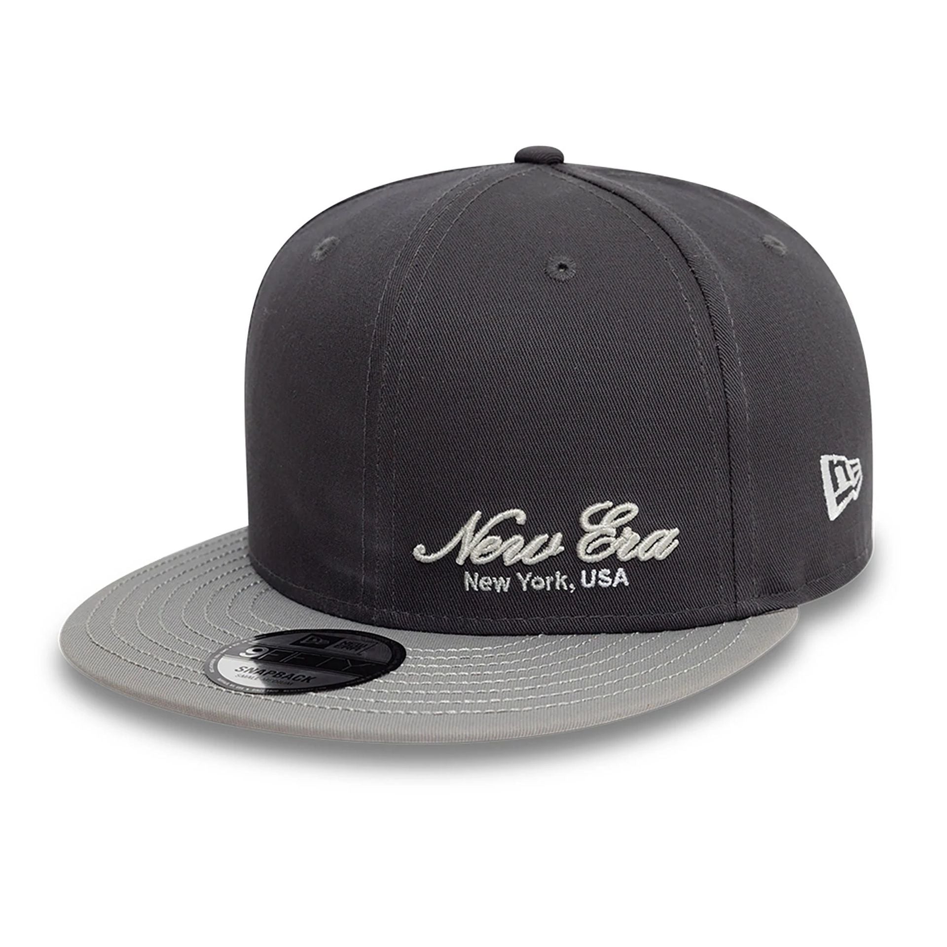 This is a New Era Basic Graphite Dark Grey 9FIFTY Snapback Cap 1