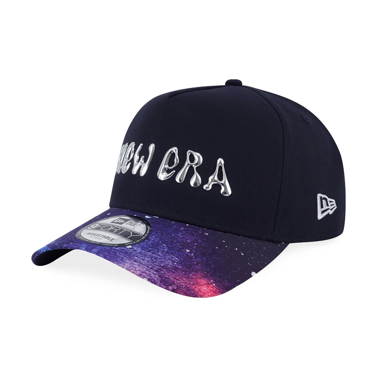 This is a New Era Cosmic Space Navy 9FORTY A-Frame Adjustable Cap 1