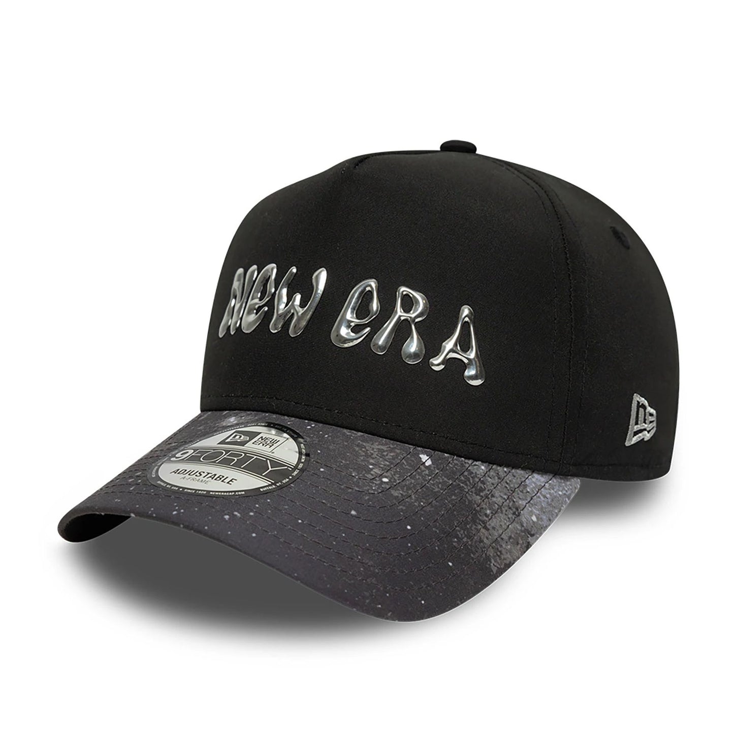 This is a New Era Cosmic Space Black 9FORTY A-Frame Adjustable Cap 6