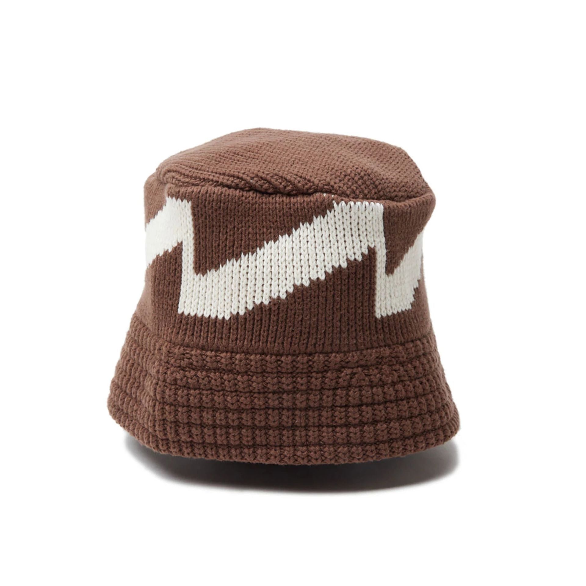 This is a New Era Japan Pattern Brown Bucket Hat 1