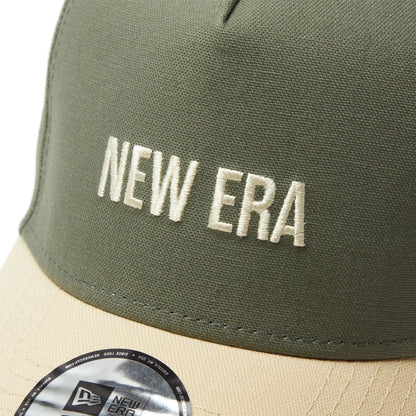 This is a New Era Japan Duck Canvas Green 9FORTY A-Frame Adjustable Cap 4