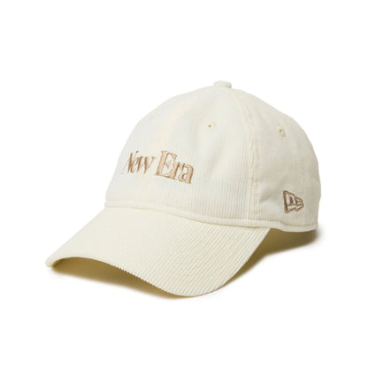 This is a New Era Japan Micro Corduroy White 9TWENTY Adjustable Cap 1