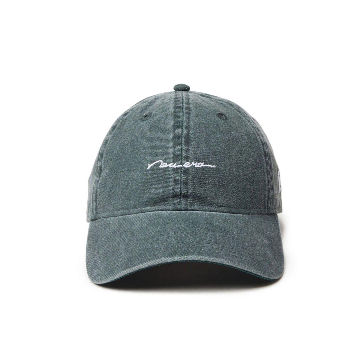 This is a New Era Japan Acid Wash Handwritten Grey 9TWENTY Adjustable Cap 2