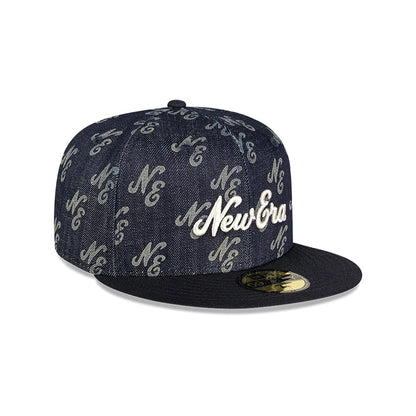 This is a New Era Japan Laser Burn Out Navy 59FIFTY Fitted Cap 3