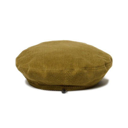 This is a New Era Japan 8W Corduroy Khaki Beret Hat 3