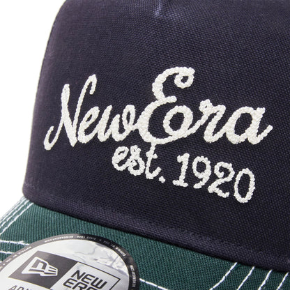 This is a New Era Japan Duck Canvas Navy 9FORTY A-Frame Adjustable Cap 5