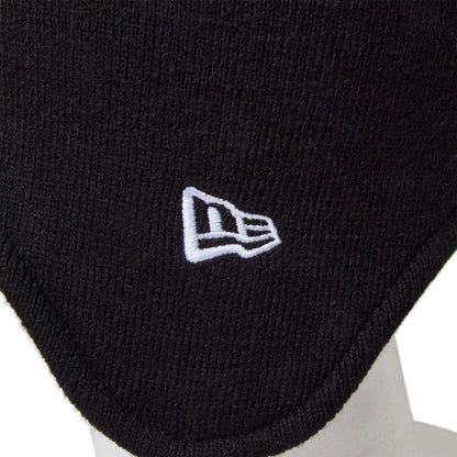 This is a New Era Japan Ear Flap Black Beanie Hat 4