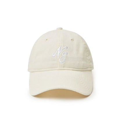 This is a New Era Japan Micro Corduroy Classic Pastel Yellow 9TWENTY Adjustable Cap 2