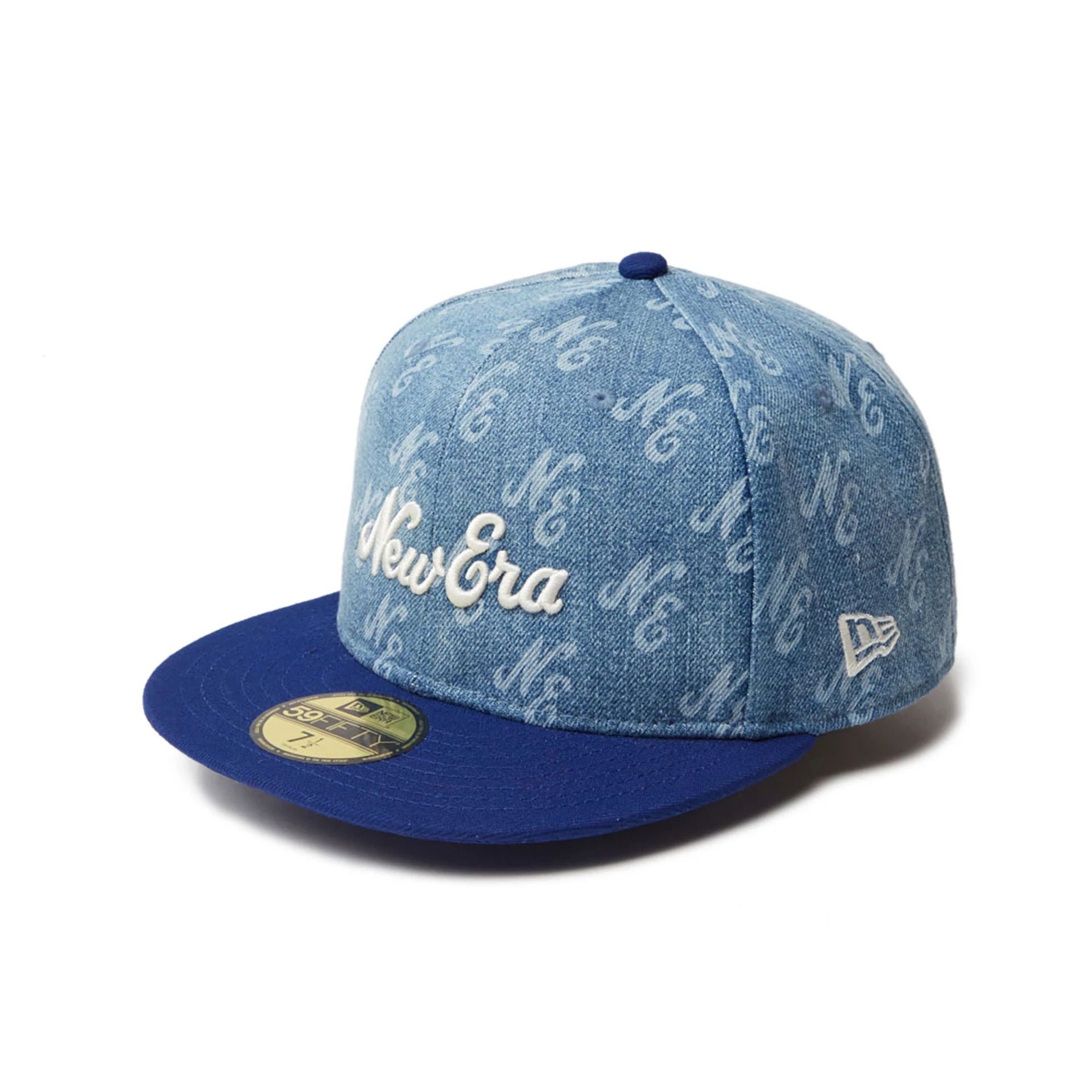 This is a New Era Japan Laser Burn Out Blue 59FIFTY Fitted Cap 1