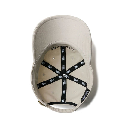 This is a New Era Japan The Origin Strap Logo Light Beige Casual Classic Adjustable Cap 4