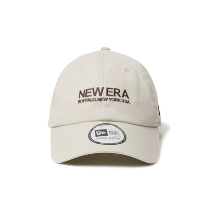 This is a New Era Japan The Origin Strap Logo Light Beige Casual Classic Adjustable Cap 2